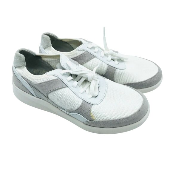 Clarks Shoes - Clarks Womens Sneakers Cloudsteppers Cushion Soft Low Top Lace Up White Mesh 5